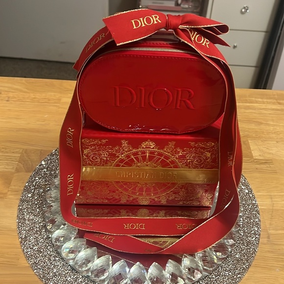 Christian Dior Red Vanity Case With Lunar New Year Box and Ribbon - Picture 8 of 12